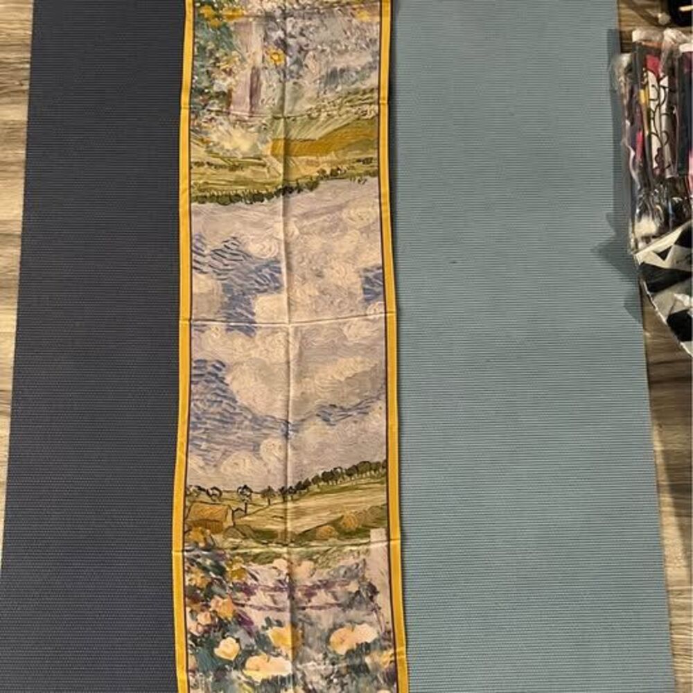 Ausolphia Van Gogh Oil Painting Print Silk Scarf